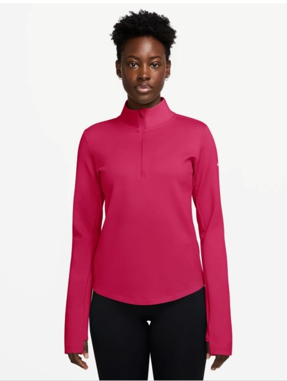 Nike One Therma-fit 1/2 Zip Performance Top, ULTRA SOFT, NWT - Picture 6 of 8